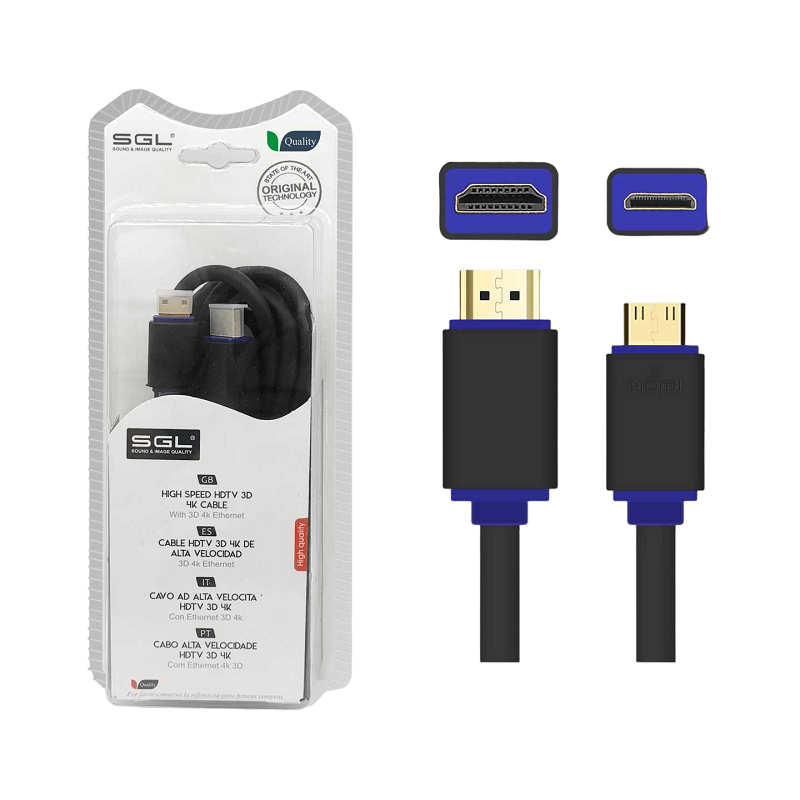 Καλώδιο HDMI σε Mini HDMI - Male/Male - 1592AB - 1.5m - 095165