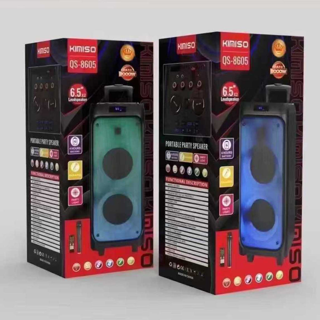 Φορητό ηχείο subwoofer με μικρόφωνο Karaoke - QS-8605 - 813157 ΕΙΔΗ ΤΕΧΝΟΛΟΓΙΑΣ>Ραδιόφωνα & Ηχεία>Φορητά subwoofer