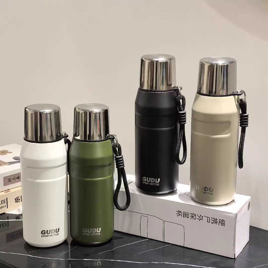 Φορητό παγούρι-θερμός - 650ml - 616243 - Black