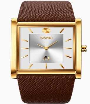 Αναλογικό ρολόι χειρός - Skmei - 9256 - Brown/Gold