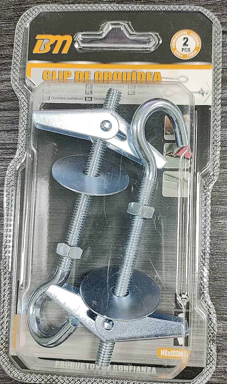 Βύσματα γυψοσανίδας με άγκιστρο - M6*100mm - Σετ 12 πακέτα των 2 τεμαχίων - 206685