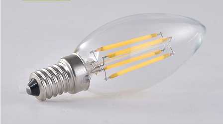 Λάμπα LED Filament κερί - Ε14 - 8W - 431480