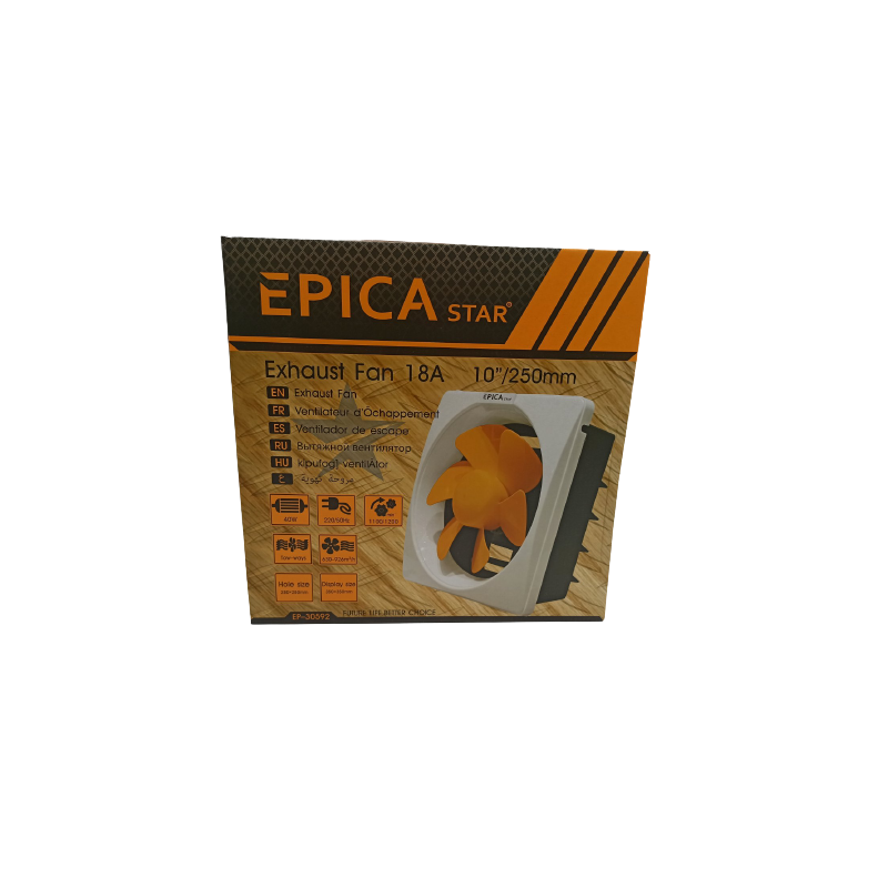 ΕΠΙΤΟΙΧΙΟΣ ΕΞΑΕΡΙΣΤΗΡΑΣ 10''/250mm 18Α EPICA STAR EP-30592 ΚΕΝΤΡΙΚΟ > ΓΙΑ ΤΟ ΣΠΙΤΙ > ΓΙΑ ΤΟ ΜΠΑΝΙΟ