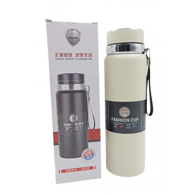 ΑΝΟΞΕΙΔΩΤΟ ΘΕΡΜΟΣ ΛΕΥΚΟ 1000ml XZ-7823-1 HOBBY > ΚΑΜΠΙΝΓΚ