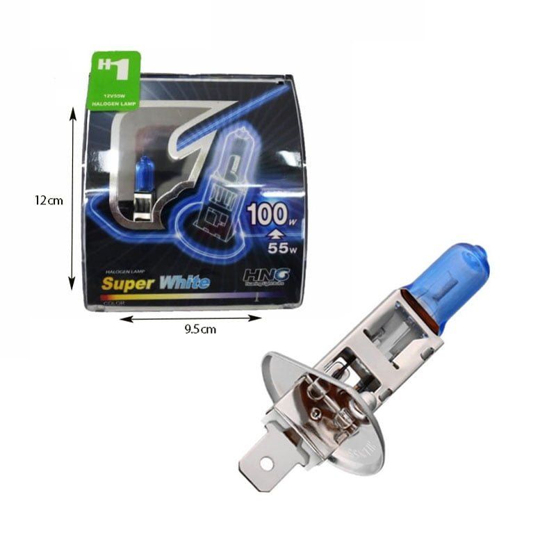 HNG Λάμπες Αλογόνου Τύπου Xenon 55w 12v H1 5500k 2τμχ - Halogen Lamp Super White 2pcs