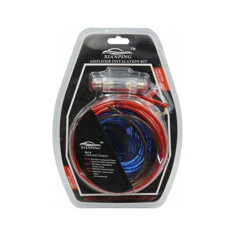 XIANPING Καλώδιο Ενισχυτή Αυτοκινήτου 1500w MJ-8 - Amplifier instalation kit - Angel shopping