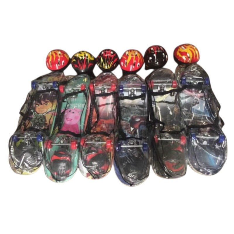 Παιδικό Skateboard με κράνος - 78*20cm - YH-005 - 101127