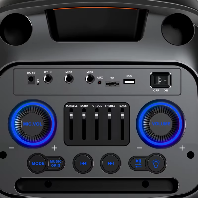 Φορητό ηχείο subwoofer με 2 μικρόφωνα Karaoke - ZQS-10225 - 102258 ΕΙΔΗ ΤΕΧΝΟΛΟΓΙΑΣ>Ραδιόφωνα & Ηχεία>Φορητά subwoofer