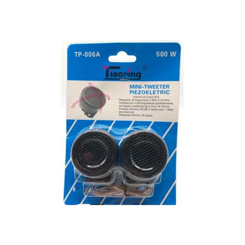 Tiaoping Σετ Tweeter Ηχεία Αυτοκινήτου 500W TP-006A – Μαύρο 2τμχ - Car speakers