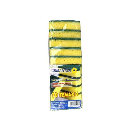 Set of 10 colored sponges