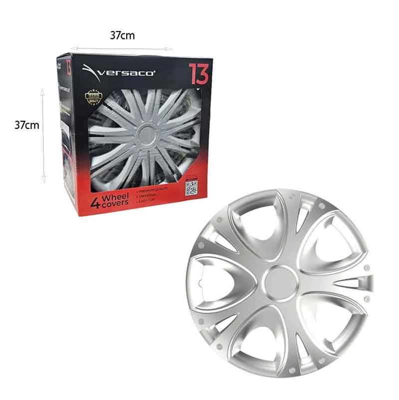 Versaco Σετ Τάσια Αυτοκινήτου 4τμχ 13" Ασημί - Wheel Covers