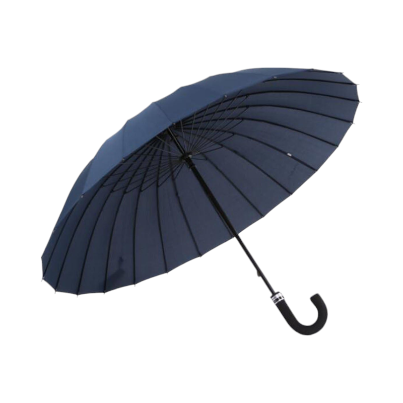 Αυτόματη ομπρέλα μπαστούνι - 24K - Tradesor - 111428 - Dark Blue