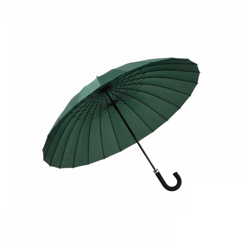 Αυτόματη ομπρέλα μπαστούνι - 24K - Tradesor - 111428 - Dark Green