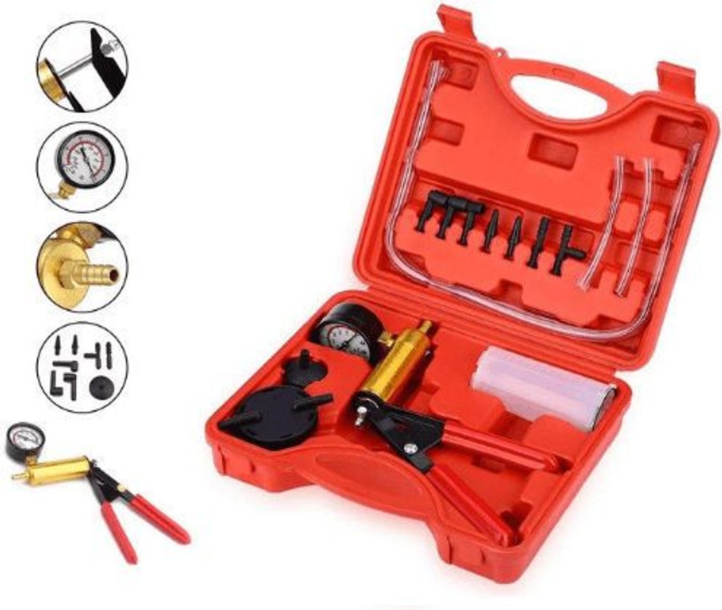M17760 手动真空泵套装 Tool Set 10pcs Brake Bleeder & Vacuum Pump Kit - Εργαλεία Αυτοκινήτου