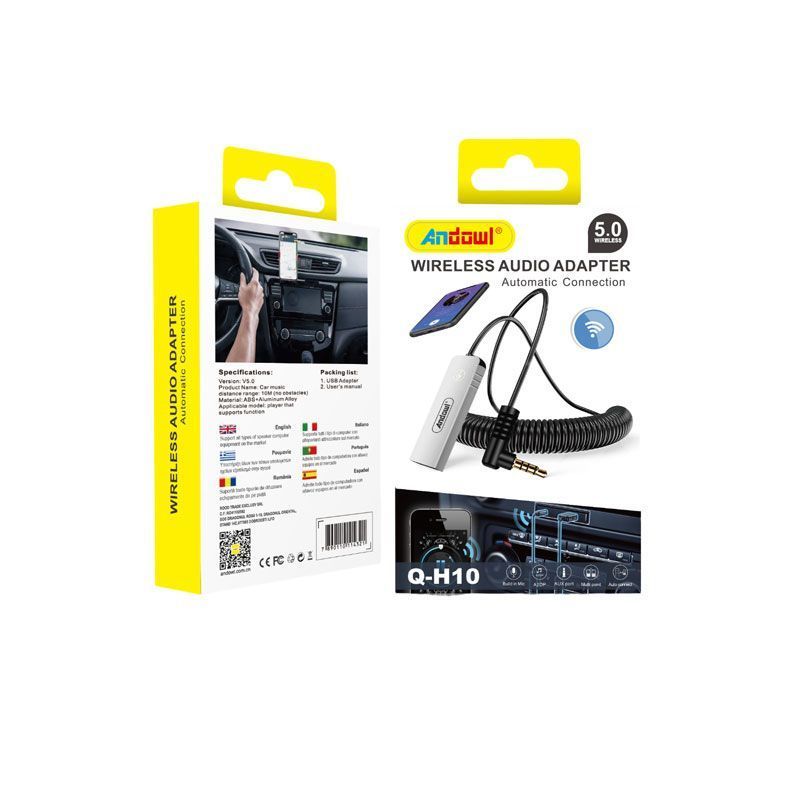 Andowl Bluetooth Car Kit Q-H10 για το Ταμπλό με USB Θύρα Φόρτισης