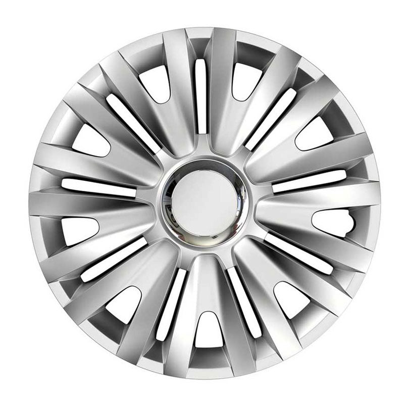 Versaco Σετ Τάσια Αυτοκινήτου 4τμχ 15" Ασημί - Wheel Covers