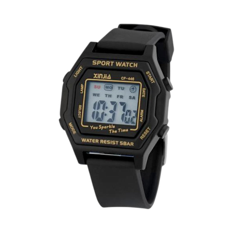 Ψηφιακό ρολόι χειρός - CF446 - 115163 - Black/Black