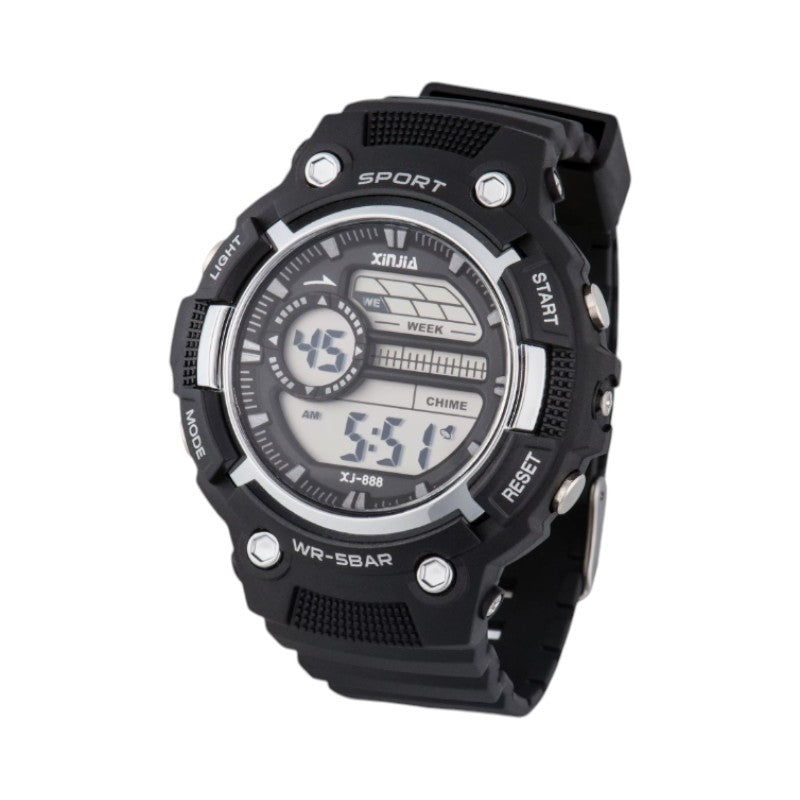 Ψηφιακό ρολόι χειρός - XJ-888 - 115165 - Black/Silver