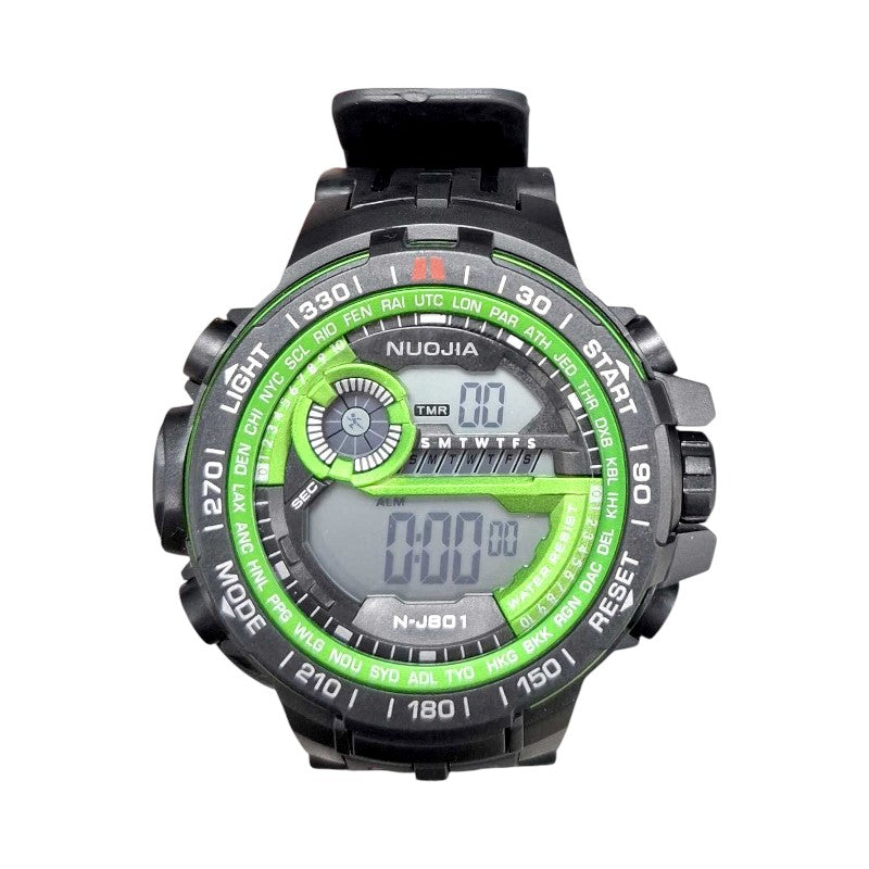 Ψηφιακό ρολόι χειρός - NJ801 - Nuojia - 115180 - Black/Silver