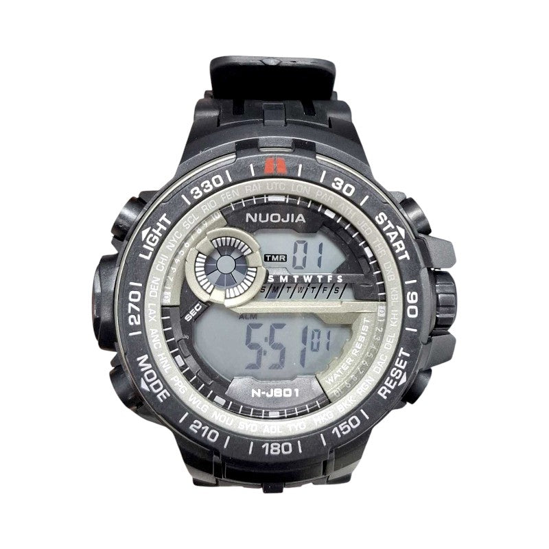 Ψηφιακό ρολόι χειρός - NJ801 - Nuojia - 115180 - Black/Beige