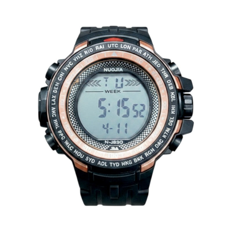 Ψηφιακό ρολόι χειρός - NJ820 - 115182 - Black/Gold