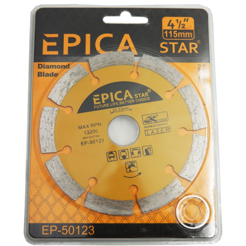 ΔΙΣΚΟΣ 115mm EPICA STAR TO-EP-50123 ΕΡΓΑΛΕΙΑ > ΔΙΑΦΟΡΑ > ΤΡΟΧΟΙ & ΔΙΣΚΟΙ