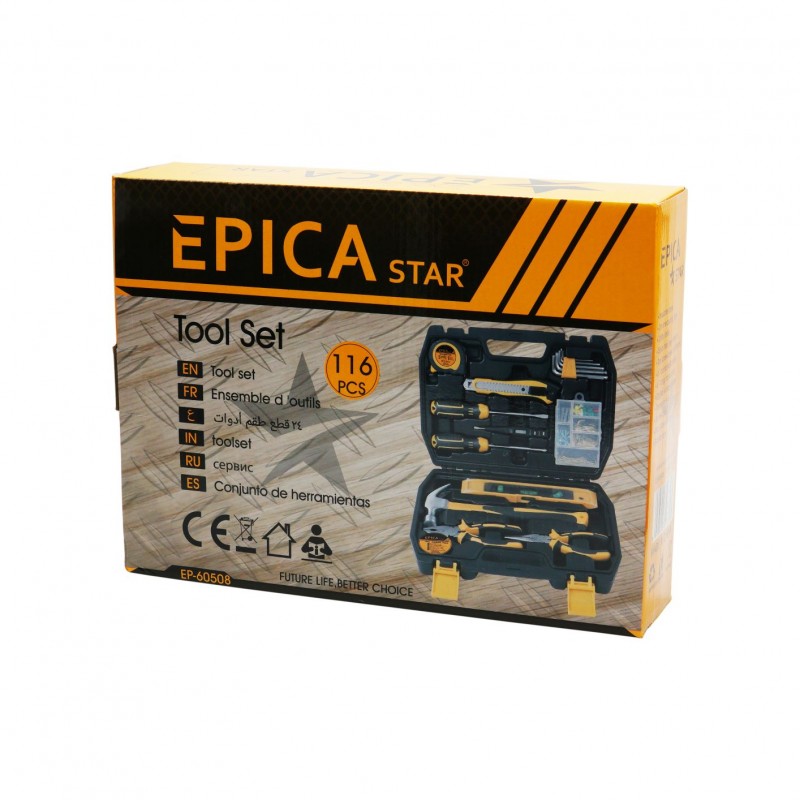 ΣΕΤ ΒΑΛΙΤΣΑΚΙ ΕΡΓΑΛΕΙΩΝ 116τμχ EPICA TO-EP-60508 ΕΡΓΑΛΕΙΑ > ΣΕΤ > ΕΡΓΑΛΕΙΟΘΗΚΕΣ