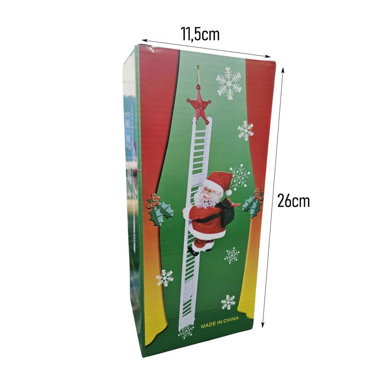 Διακοσμητικός Άγιος Βασίλης με Σκάλα - Decorative Santa Claus with Ladder