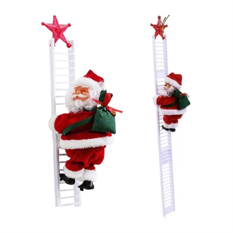 Διακοσμητικός Άγιος Βασίλης με Σκάλα - Decorative Santa Claus with Ladder