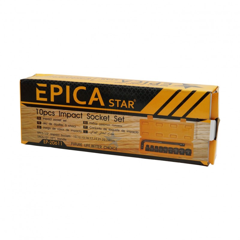 ΣΕΤ ΚΑΡΥΔΑΚΙΑ 1/2'' 10ΤΜΧ EPICA STAR TO-EP-20611 ΕΡΓΑΛΕΙΑ > ΧΕΙΡΟΣ