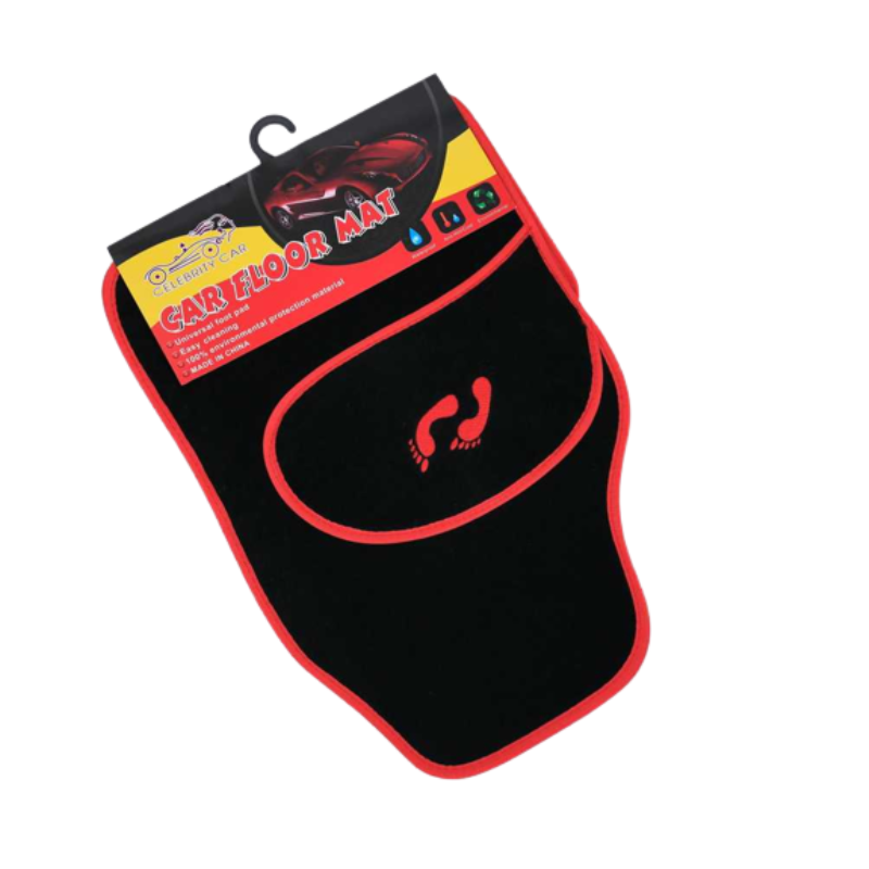 Πατάκια αυτοκινήτου - Celebrity Car - 001 - 4pcs - 122193 - Red