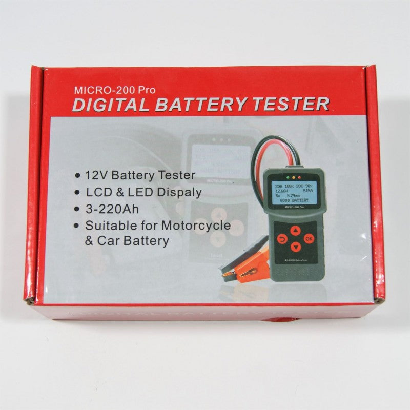 ΨΗΦΙΑΚΟΣ ΕΛΕΓΚΤΗΣ ΜΠΑΤΑΡΙΑΣ 12V MICRO-200Pro SY-1700 AUTO/MOTO
