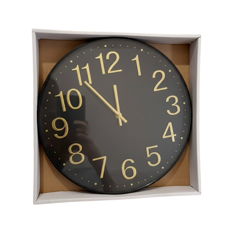 Ρολόι τοίχου - 732 - 130208 - Black/Gold