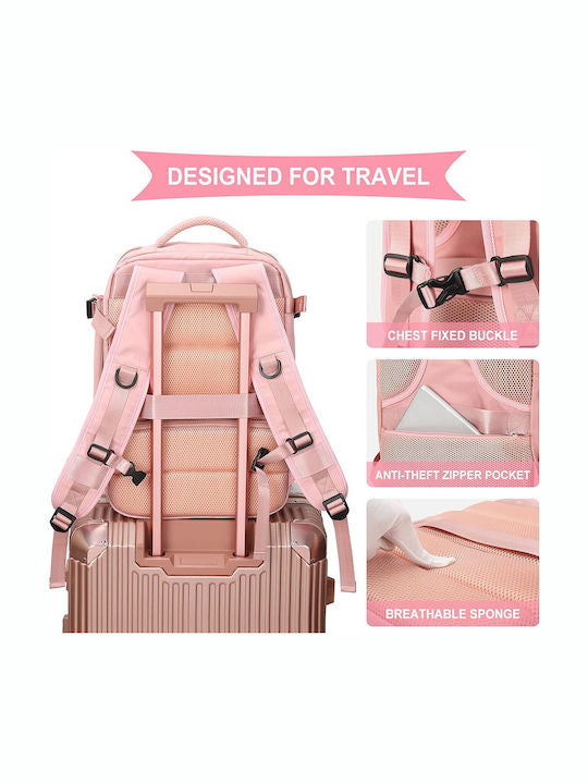 Backpack Αδιάβροχο 32lt Ροζ - Angel shopping