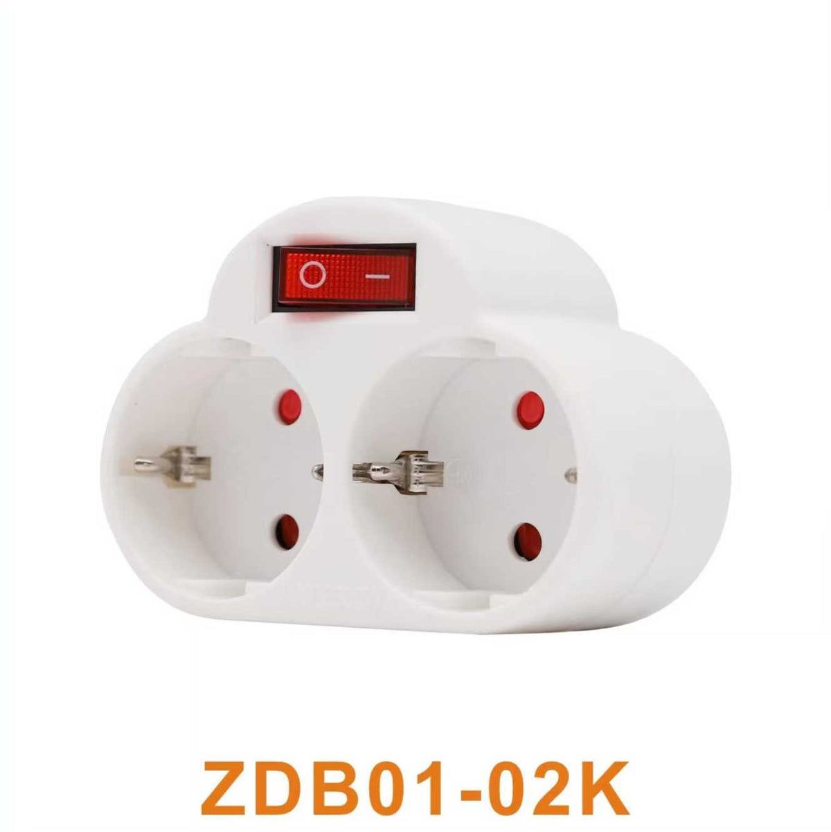 Πολύπριζο 2 θέσεων με διακόπτη - Σούκο - ZDB01-02K - 068714
