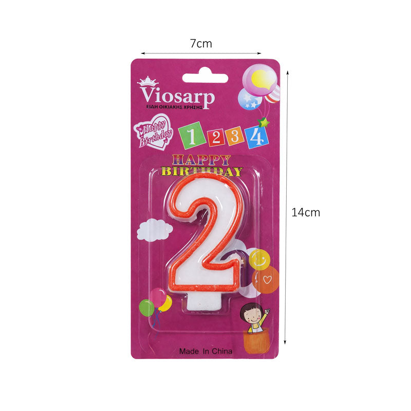 Κερί Γενεθλίων 2 – Birthday Number Candle Happy Birthday