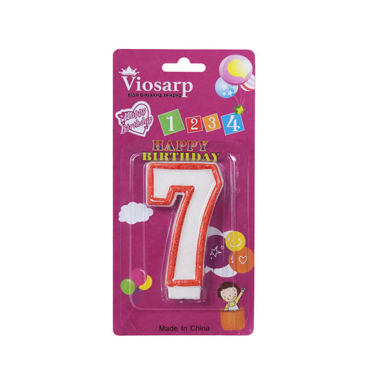 Κερί Γενεθλίων 7 – Birthday Number Candle Happy Birthday