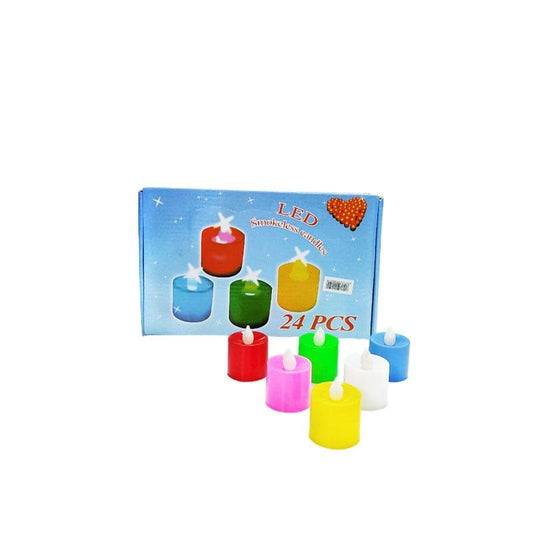 LED Φωτιζόμενα κεράκια 24τμχ. - LED plastic swinging candle