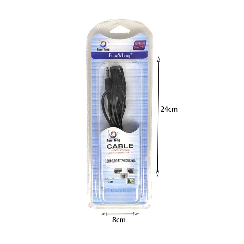 R&T-1487 Καλώδιο επέκτασης ήχου 3.5mm 1.5m - Audio extension cable