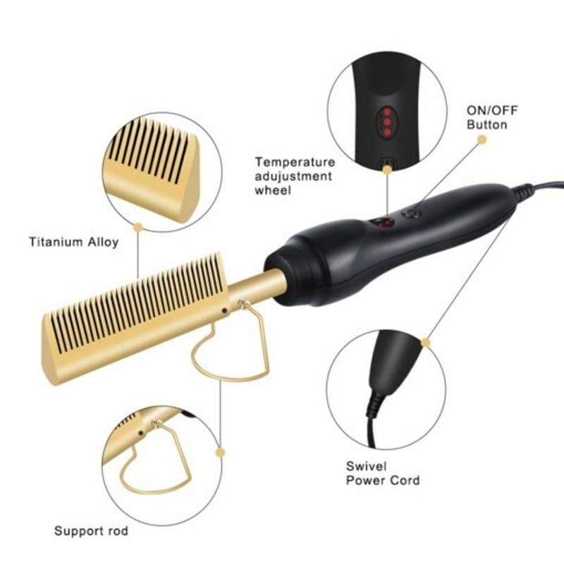 Ηλεκτρική Χτένα Μαλλιών και Γενιών - Hair Press Comb