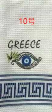Πετσέτα ποτηρόπανο Souvenir με κέντημα - Σετ 12pcs - Greece - 416105