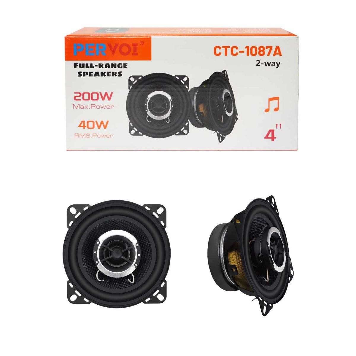 Ηχεία αυτοκινήτου - CTC-1087A - 4" - 000537