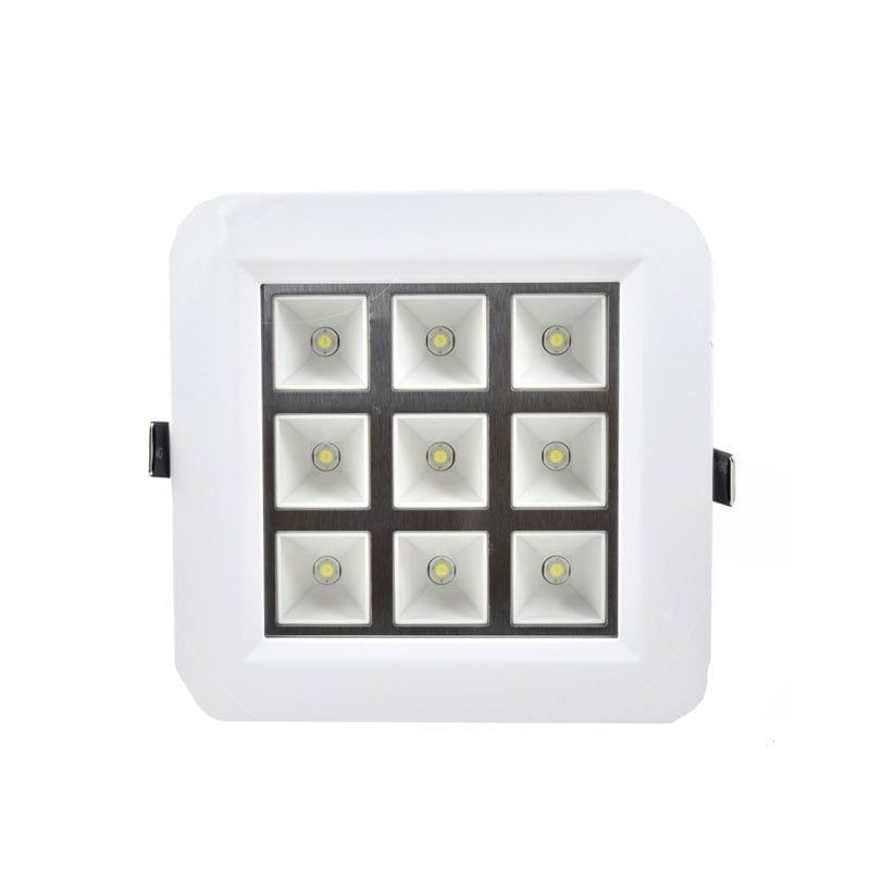LED φωτιστικό οροφής 9W 220V - LED PANEL LIGHT SQUARE WHITE - Angel shopping