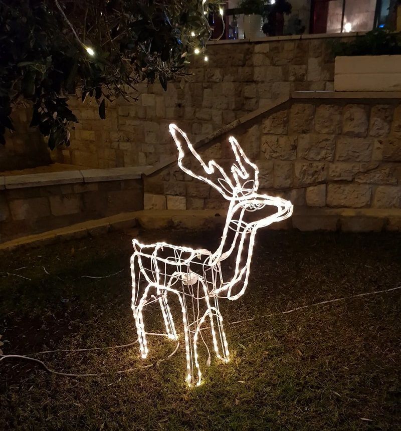 Χριστουγεννιάτικο φωτιζόμενο ελάφι LED - 11 - 272382 - Warm White