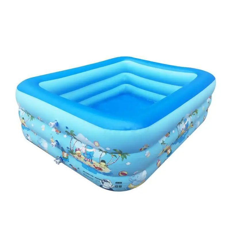 Παιδική φουσκωτή πισίνα - SL-C026 - 160*130*60cm - 151790 - Blue ΕΠΟΧΙΑΚΑ - ΤΟΥΡΙΣΤΙΚΑ - HOBBY>Κυνήγι - παραλία - camping>Στρώματα θαλάσσης