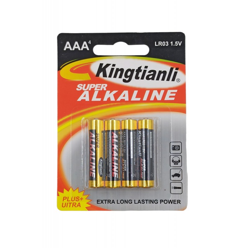 ΑΛΚΑΛΙΚΕΣ ΜΠΑΤΑΡΙΕΣ ΑΑΑ/1.5V ΣΕΤ 4ΤΜΧ LR03