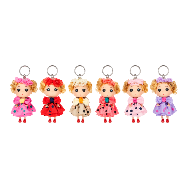 Μπρελόκ Κούκλα με Φιόγκο 15cm – Doll Keychain