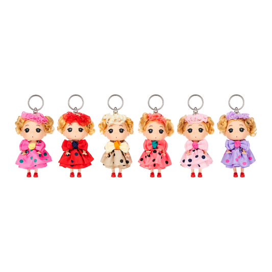 Μπρελόκ Κούκλα με Φιόγκο 15cm – Doll Keychain