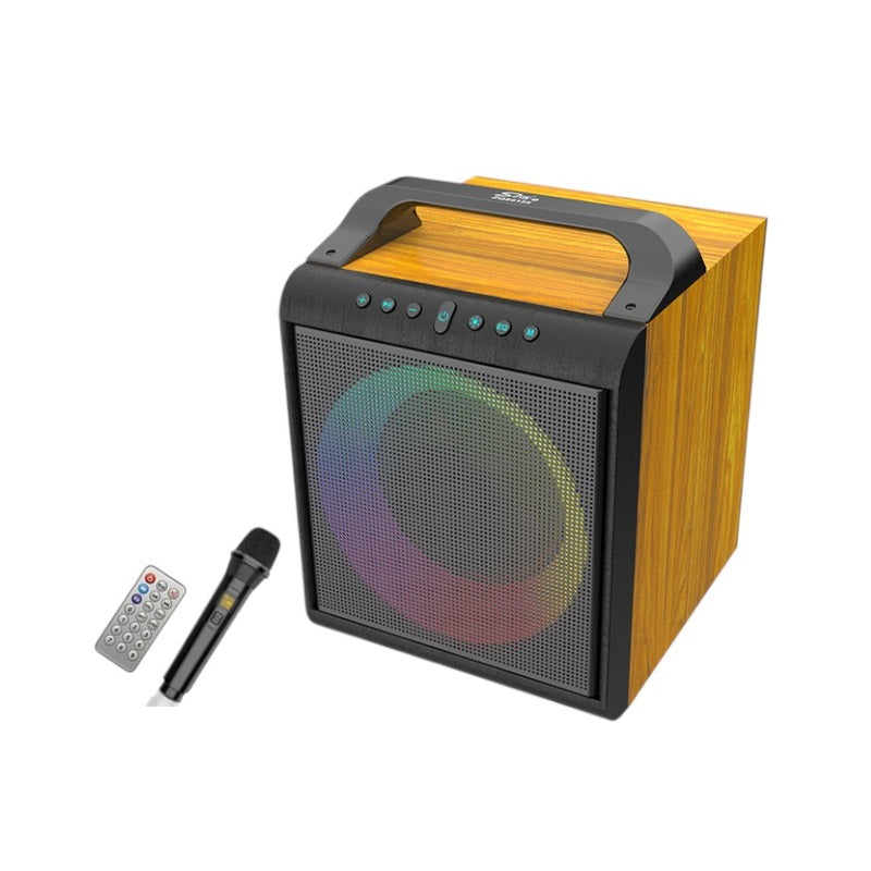 Φορητό ηχείο subwoofer με μικρόφωνο Karaoke - ZQS6155 - 160125 - Brown ΕΙΔΗ ΤΕΧΝΟΛΟΓΙΑΣ>Ραδιόφωνα & Ηχεία>Φορητά subwoofer