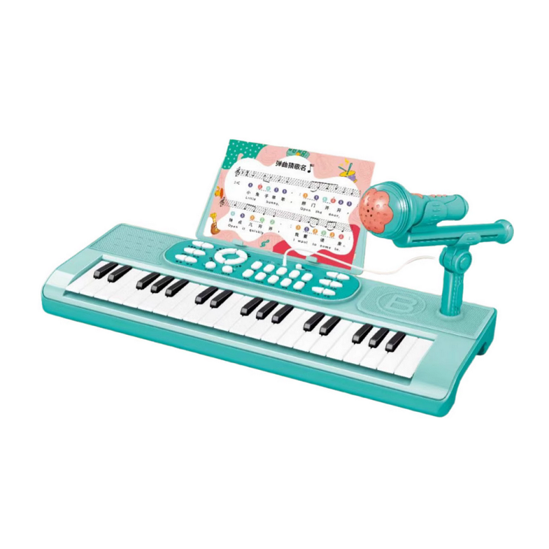 Παιδικό αρμόνιο με μικρόφωνο - 37 - USB - 161285 - Blue ΠΑΙΧΝΙΔΙΑ>Μουσικά & εκπαιδευτικά παιχνίδια